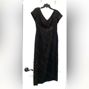 Marie St. Claire Embroidered Linen Dress